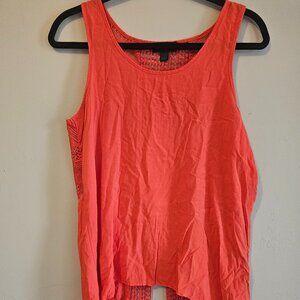 Vtg A Byer orange peekaboo back-Sz L-Y2K-Beach fun, easy wear